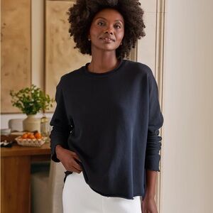 Navy‎  FRANK AND EILEEN - ANNA LONG-SLEEVE
CAPELET Small